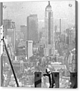 Construction Of The World Trade Center Acrylic Print