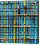 Construction Worker Acrylic Print