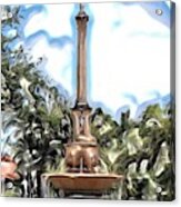 Coral Gables De Soto Fountain Acrylic Print