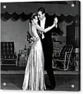 Couple In Formal Wear Dancing Acrylic Print