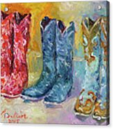 Cowboy Boots Acrylic Print