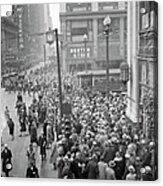 Crowds In Chicago Acrylic Print