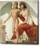 Cupid Inviting Venus To A Sacrifice Acrylic Print