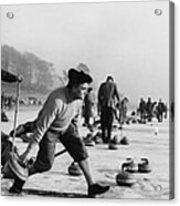 Curling On Loch Leven Acrylic Print