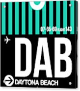 Dab Daytona Beach Luggage Tag Ii Acrylic Print