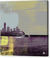 Dallas Abstract Skyline Ii Acrylic Print