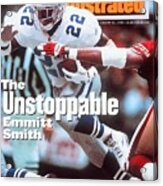 Dallas Cowboys Emmitt Smith, 1994 Nfc Championship Sports Illustrated Cover Acrylic Print