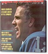 Dallas Cowboys Qb Roger Staubach... Sports Illustrated Cover Acrylic Print