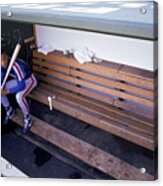 Darryl Strawberry Sits In The Dugout Acrylic Print