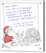 Dear Santa Acrylic Print