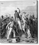 Death Of Colonel Finnis At Meerut Acrylic Print