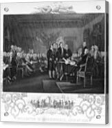 Declaration Of Independence, 1776 Acrylic Print