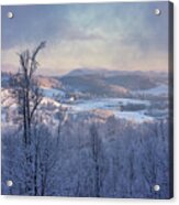 Fraser's Ridge In Winter Acrylic Print