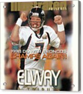 Denver Broncos Qb John Elway, Super Bowl Xxxiii Champions Sports Illustrated Cover Acrylic Print