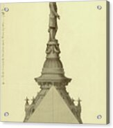 Design For City Hall Tower Acrylic Print