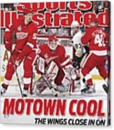 Detroit Red Wings Goalie Chris Osgood, 2009 Nhl Stanley Cup Sports Illustrated Cover Acrylic Print