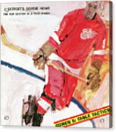 Detroit Red Wings Gordie Howe Sports Illustrated Cover Acrylic Print