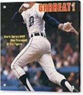 Detroit Tigers Alan Trammell, 1984 World Series Sports Illustrated Cover Acrylic Print