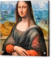 Digital Restored Edition - Mona Lisa Art Print by Leonardo da Vinci