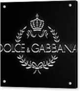Dolce And Gabbana Black Edition Acrylic Print