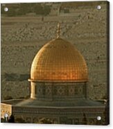 Dome Of The Rock Mosque In Jerusalem Acrylic Print