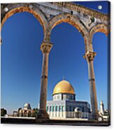 Dome Of The Rock Mosque, Jerusalem Acrylic Print