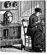 Domestic Sewing Machine Powered Acrylic Print