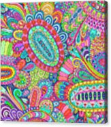 Doodles All Over 2 Acrylic Print