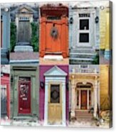 Doors Of Portsmouth, Nh Acrylic Print