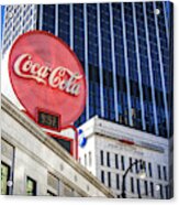 Downtown Atlanta Ga Coca Cola Sign Acrylic Print