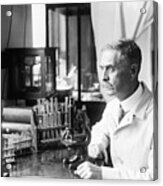Dr. Karl Landsteiner At His Desk Acrylic Print