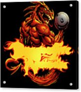 Dragonfire Logo Fire Acrylic Print