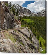 Driving Up To Independence Pass Acrylic Print