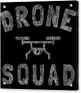 Drone Squad Retro Acrylic Print