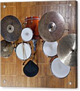 Drum Kit From Above Acrylic Print
