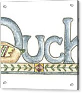 Duck Acrylic Print