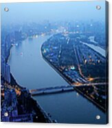 Dusk At Guangzhou Acrylic Print