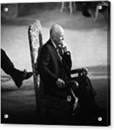 Dwight Eisenhower Thinking In A Chair Acrylic Print