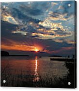 Eagle Harbor Summer Sunset Acrylic Print
