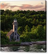 East Channel Lighthouse #1 - Grand Island Mi Acrylic Print