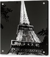 Eiffel Tower At Night Acrylic Print