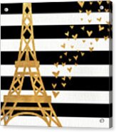 Eiffel Tower Love Acrylic Print