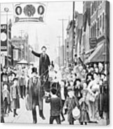 Election Parade Lithograph Supporting Acrylic Print