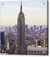 Empire State And Midtown Acrylic Print