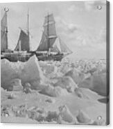 Endurance In Full Sail, In The Ice Side Acrylic Print