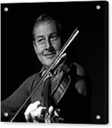 England. 1960. Violinist Stephane Acrylic Print