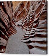 Erosion In Little Wild Horse Canyon In Utah Acrylic Print