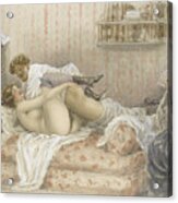 Erotic Scene Artist Zichy, Mihály Acrylic Print
