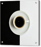 Espresso Coffee On A White Pot Acrylic Print