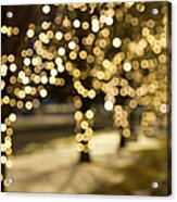 Extreme Blur Christmas Lights Acrylic Print